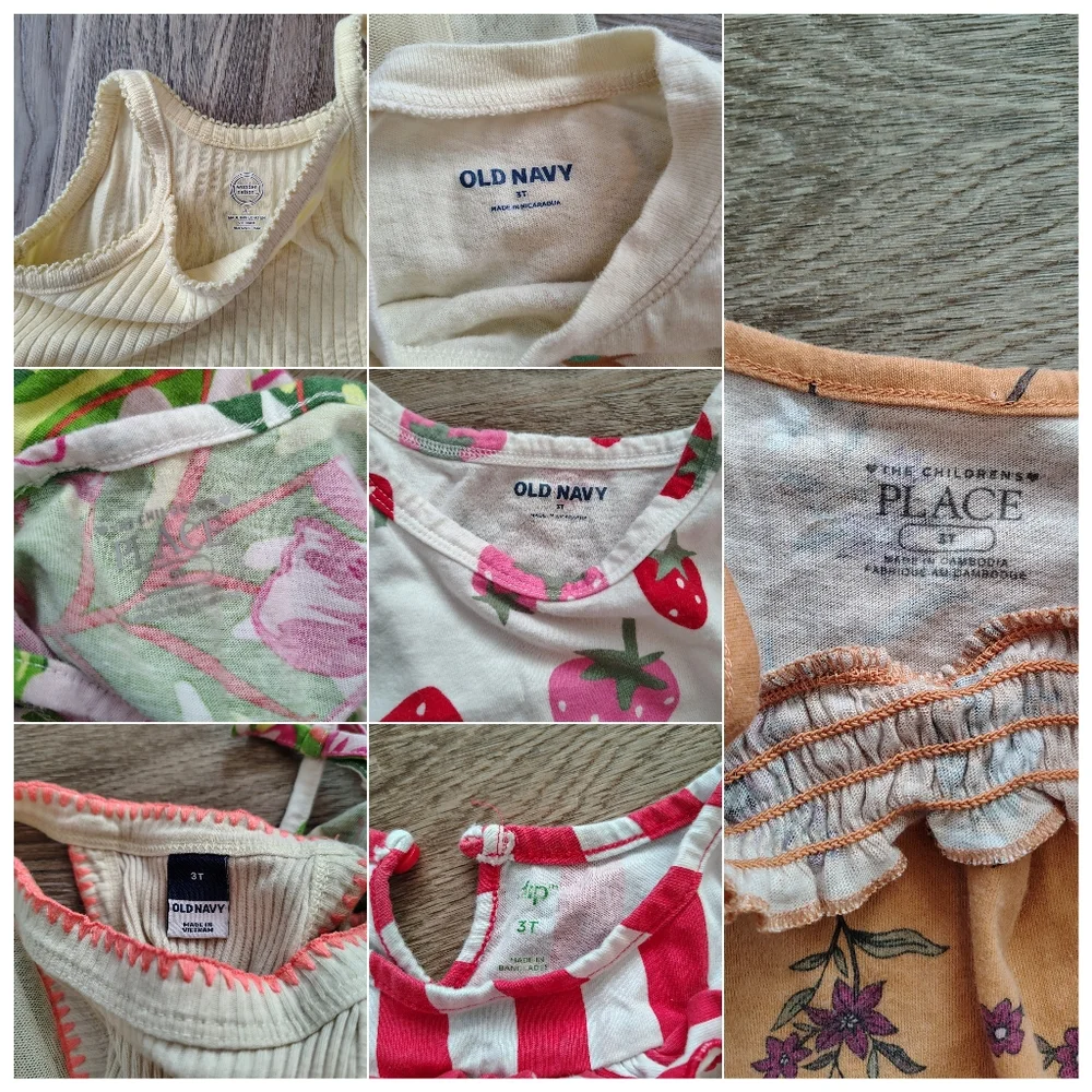 Toddler Girl‎ 3T Summer Tops & Dresses Bundle 7 pcs Old Navy Children’s Place